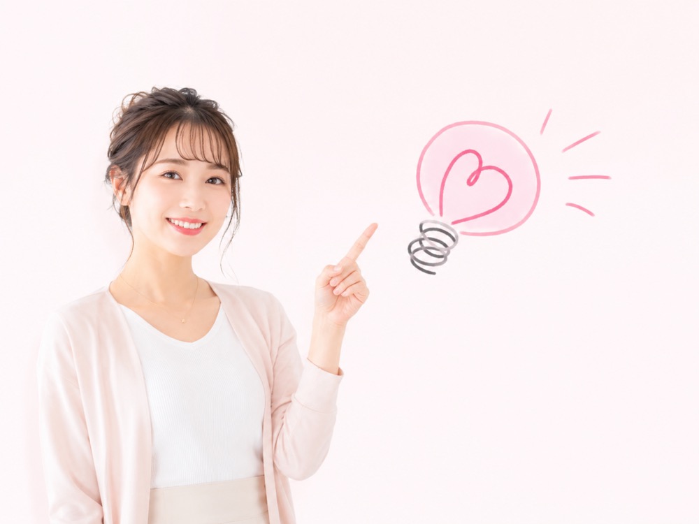 可愛くなって稼ぐが向いている方を案内する女性