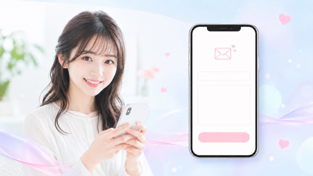 スマホからメールで応募するイメージ